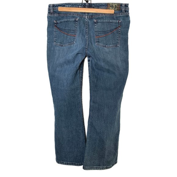 Indigo Palms New York Low Rise Jeans Stretch Flare Leg Womens Size 12S - Picture 2 of 8
